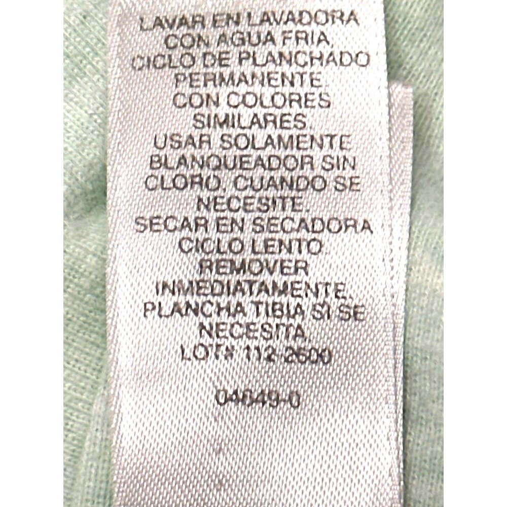 Adonna Lounge Set Green Ribbed Tank Top Shorts Navy Embroidery Size Large - Picture 15 of 16